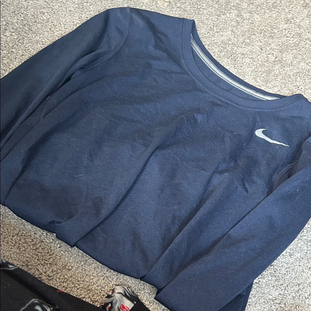 Nike Deep Blue Crew Neck Top